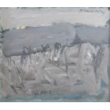 Basil Blackshaw HRHA RUA (1932-2016)WallOil on card, 14 x 16cm (5½ x 6¼)Signed and inscribed