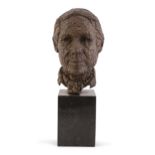 Melanie le Brocquy HRHA (1919-1918)Portrait of Louis Le Brocquy - HeadBronze, on limestone base,