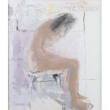 Basil Blackshaw HRHA RUA (1932-2016)Seated Figure (Jude)Oil on canvas, 99 x 84cm (39 x 33)Signed and