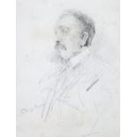 John Butler Yeats RHA (1839-1922)Portrait of George MoorePencil, 17 x 12.5cm (6¾ x 4¾)
