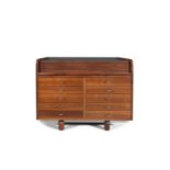 A rosewood bureau model 804, designed by Gianfranco Frattini for Bernini. c.1960, Italy. 79 X 100