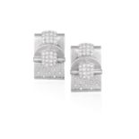 A PAIR DIAMOND CLIPS BROOCHES, CIRCA 1945Each rectangular-shaped brooch clip with pavé-set of