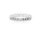 A DIAMOND ETERNITY 'JAZZ' RING, BY TIFFANY & COThe flexible band set with a continuous row of