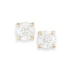 A PAIR OF DIAMOND EARSTUDSEach brilliant-cut diamond weighing approximately 0.50ct, within a four-