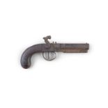 A 19TH CENTURY PERCUSSION OVERCOAT PISTOL, with octagonal barrel, by Richardson Cork