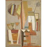 Geer van VELDE [hollandais] (1898-1977) Composition, vers 1953 Huile sur toile. Signée en bas à