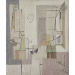 Geer van VELDE [hollandais] (1898-1977) Composition, vers 1951 Huile sur toile. Signée en bas à