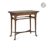 ABEL LANDRY (1871-1923) POUR LA MAISON MODERNE (FONDÉE PAR JULIUS MEIER-GRAEFE) Table à jeux à