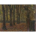 Henri LE SIDANER (1862-1939) Le Buste, Automne, 1933 Huile sur panneau. Signée en bas à gauche.