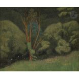 Paul SÉRUSIER (1864-1927) Paysage de Châteauneuf à l'arbre dénudé, vers 1897 Huile sur toile.