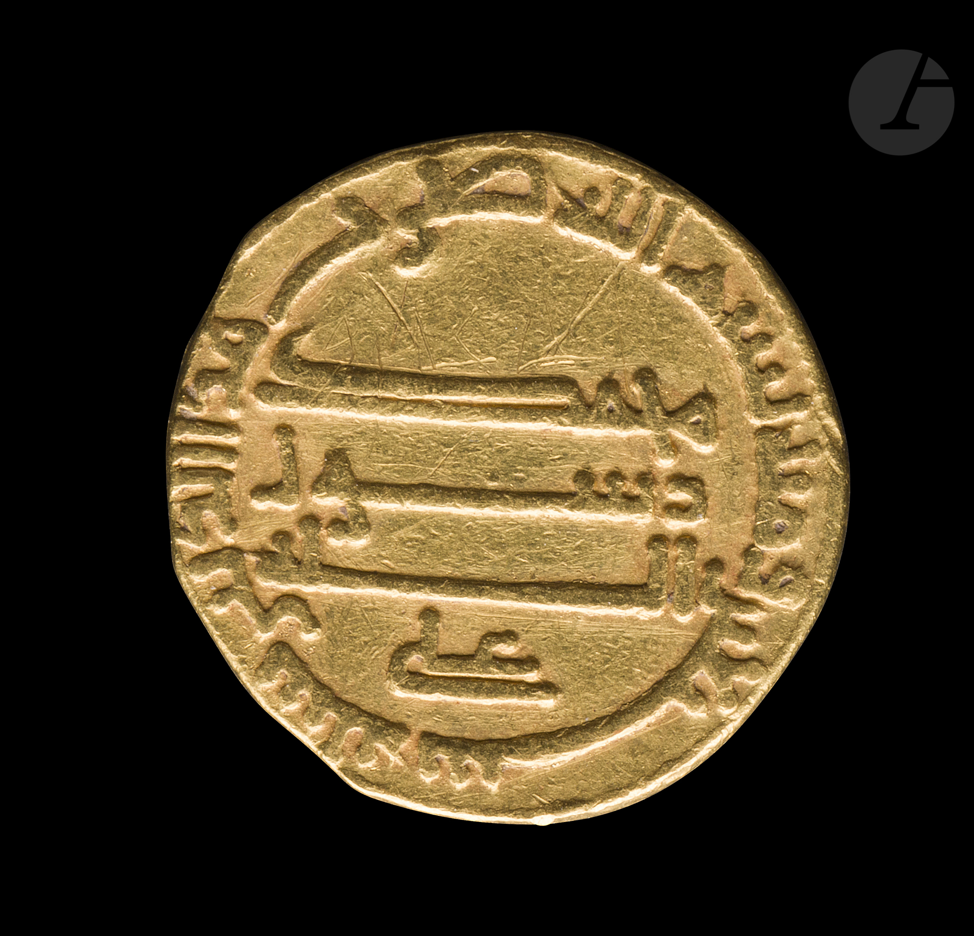 ABBASSIDES Harûn al-Rashîd (158-169 H / 786-809) Dinar d'or daté 170 H / 786 et au nom de 'Alî (