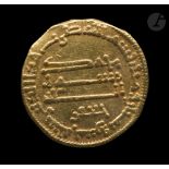 ABBASSIDES Harûn al-Rashîd (158-169 H / 786-809) Dinar d'or daté 185 H / 800, au nom de Ja'far,