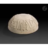 Moule-mère (matrice de moule) en argile, probablement Iran oriental, XIIe siècle Décor moulé en
