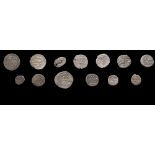 MAMELOUKS - OTTOMANS Lot de 13 pièces. 10 dirhams MAMELOUKS d'argent, frappés à Halab (Alep) ou