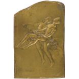 Godefroid DEVREESE (1861-1941) « Pastorale », ballets russes. 1932 ? Plaque en bronze. Titrée en bas