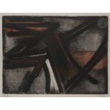 Pierre SOULAGES (né en 1919) Eau-forte II, 1952 Eau-forte en couleur. Signée et numérotée sur