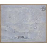 Abdelkader GUERMAZ [algérien] (1919-1996) Paysage bleu, 1978 Huile sur toile. Signée en bas à