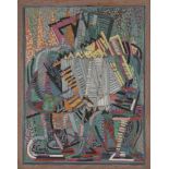 Esther CARP (1897-1970) Accordéonistes Huile sur carton. Signée en bas à gauche. 41 x 33 cm Née à