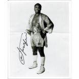 Boxing Autograph Joe Frazier - Bem Übersetzen! Large black-and-white photo with original signature