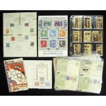 Olympic Games 1928 74 pieces Stickers Postcards - 74 pieces of stickers, trading cards/postcards
