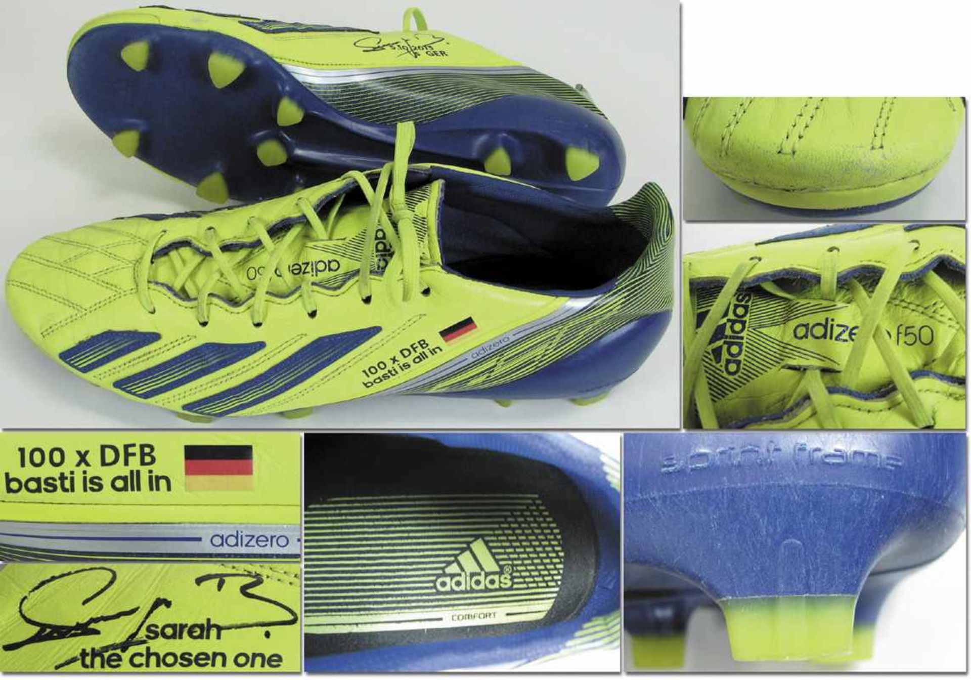 Adidas Football Boots Bastian Schweinsteiger 2013 - Match worn football boots of Bastian