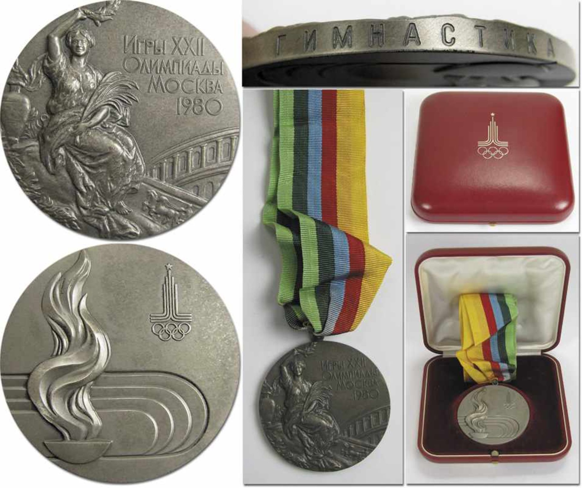 Silver Winner's Medal: Olympic Games 1980 Moscow - Winner medal for the gymnastics runner-up at