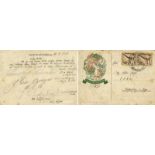 Autograph Olympic 1936 athletics. J.Lovelock (NZL - Original postcard from the Olympic village