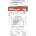 Boxing autograph. Jack Dempsey - Old menu restaurant "Restaurant Dempsey's" (22 x 32cm) with