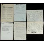 Olympic Games Berlin 1936 Dokuments OK Rowing - Five different documents from the senior