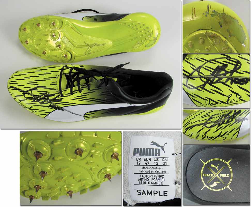 Usain Bolt Boots 2017 Olympic Games 2016 - Original match worn running spikes which belonged to