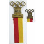 Olympic Games 1936. Participation badge Press - Particiaption badge inscribed „PRESSE“ for Berlin