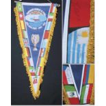 World Cup 1962. Souvenir Pennant Signed - „Campeonato Mundial de Futbol Chile 1962“ colour printed