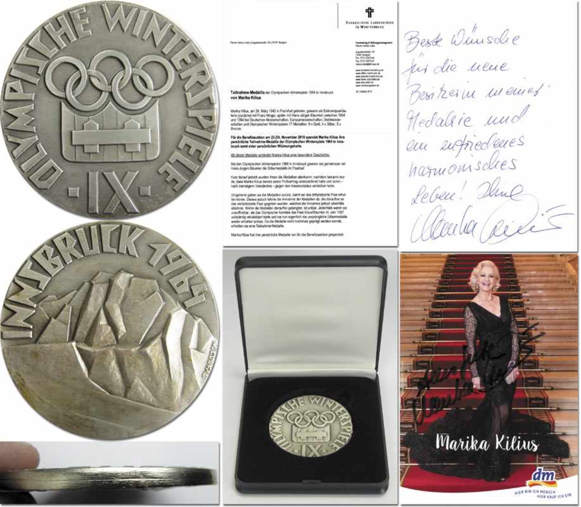 Olympic Winter Games 1964 substitute Winner medal - Substitute winner medal from the Olympic