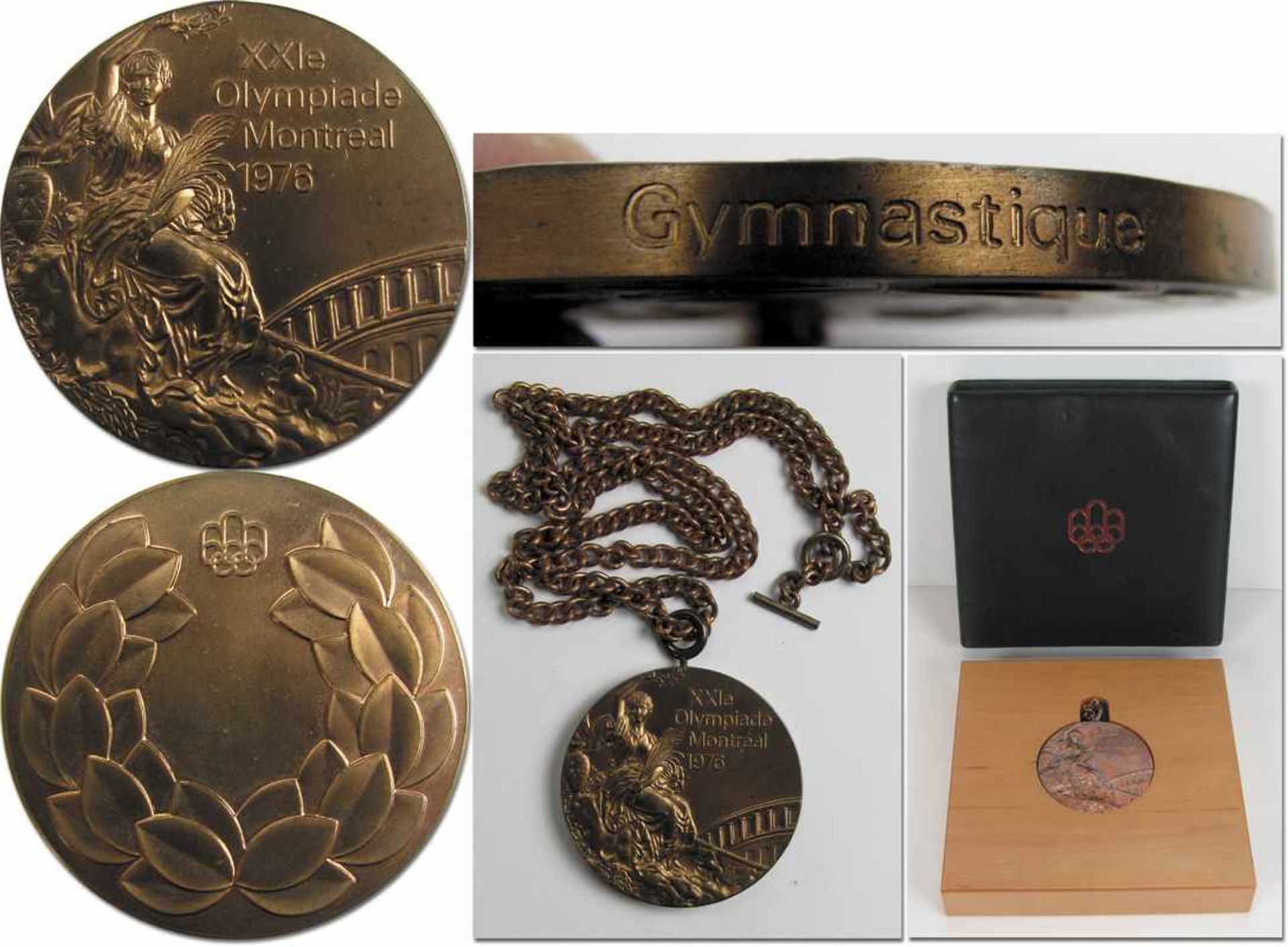 Olympic Games Montral 1976. Bronze Winner's medal - Original bronze medal from the Olympic Games