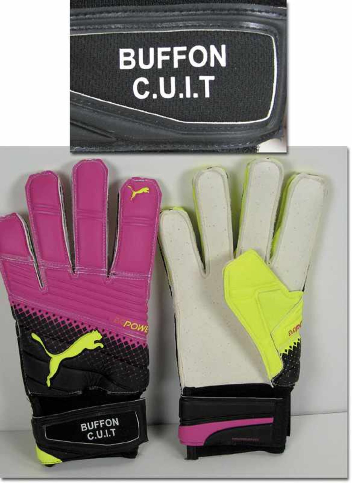 Gianluigi „Gigi“ Buffon original Gloves 2017 - Original goalkeeper gloves which belonged to