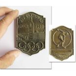 Olympic Games London 1948. Plaque of Honour - Large plaque of honour from the Olympic Games in