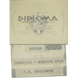 Olympic Games Melbourne 1956. Winner's Diploma - Winner diploma Olympic Games Melbourne 1956. Second