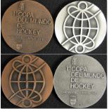Field Hockey WC 1971: Two participant badges - Two participant badges of the first field hockey