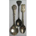 Olympic Games Berlin 1936 Silver spoons - Three silver spoons: sugar shovel from AVRO, Gero 90.