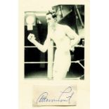 Autograph Olympia 1924 Boxing. Otto von Porat -Von Porat, Otto - (1903-1982) Blancobeleg mit