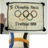 Olympic Games Berlin 1936. Wall Flag 52x41 cm cm - Linen hanging from the Olympic Games in Berlin