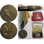 Bronze Winner's Medal: Olympic Games 1980 Moscow - Silver medal for the 3rd place gymnastics at