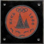 Olympic Games 1936. Car plaque Kiel Sailing compe - „Kiel 1936“ Olympic Sailing regatta 1936 Bronze,