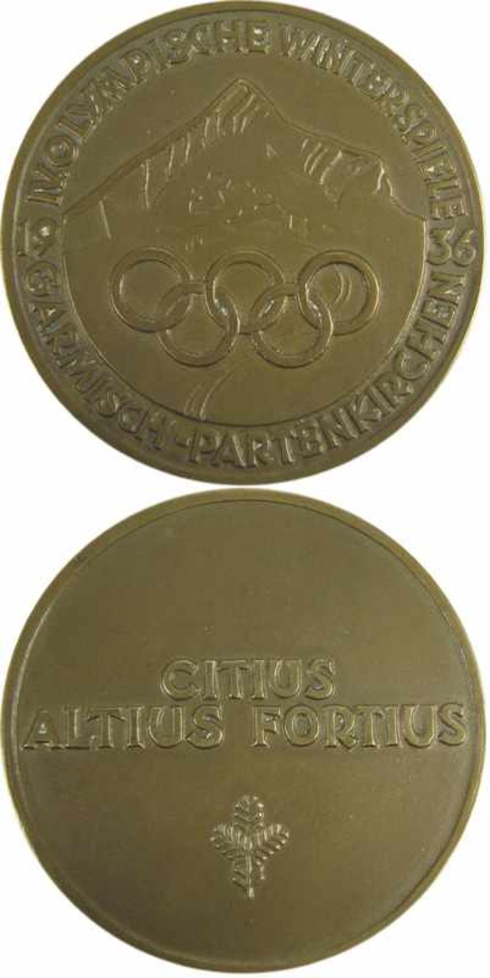 Olympic Winter games 1936. Official Participation - medal from the Olympic Winter Games in