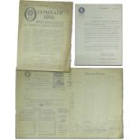 Olympic Games Berlin 1916 German Donation paper - Olympic Games 1936. Appeal to support the