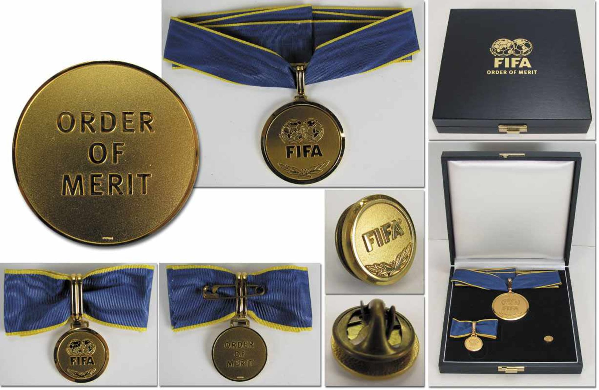 FIFA Order of Merit Gold 2014 World Cup - Gold FIFA order „ORDER OF MERIT“. In gold coffer with