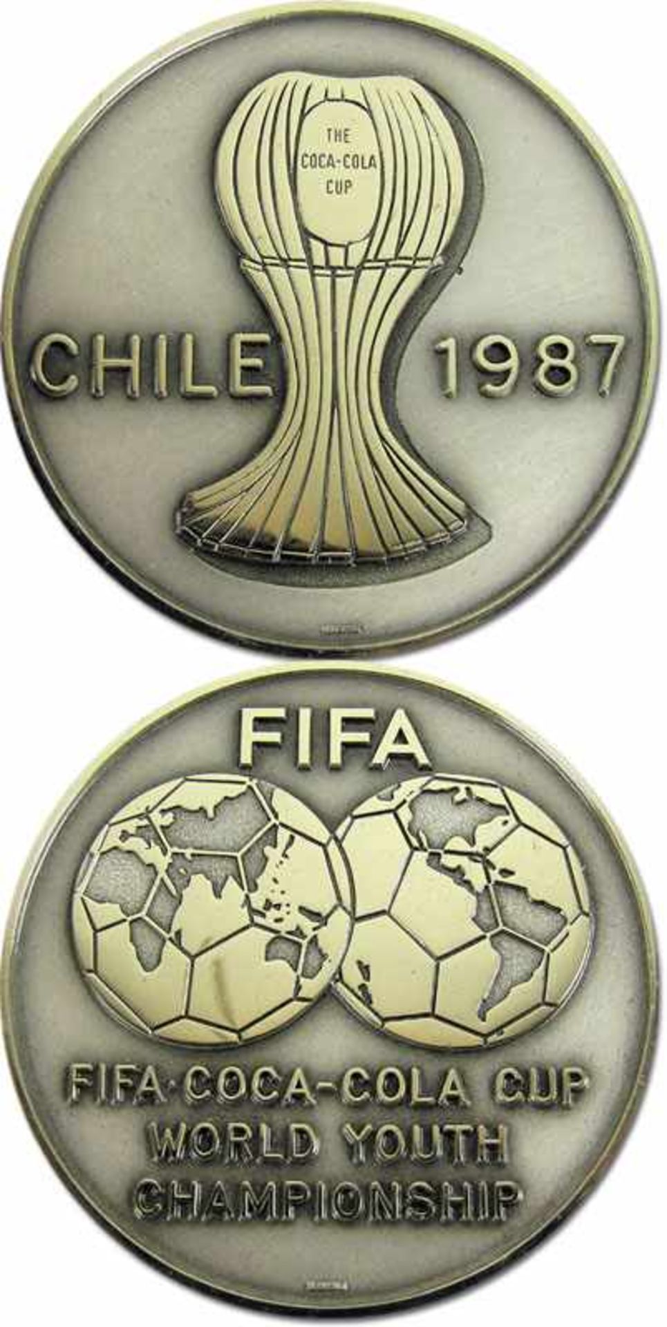 Participation Medal FIFA World Youth 1987 - FIFA medal "FIFA Coca-Cola Cup World Youth