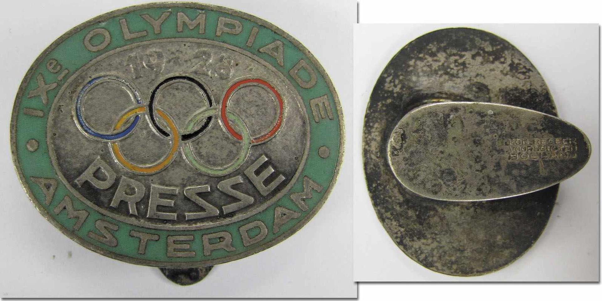 Olympic Games 1928 Original Participation badge - Original participation badge of th Olympic Games