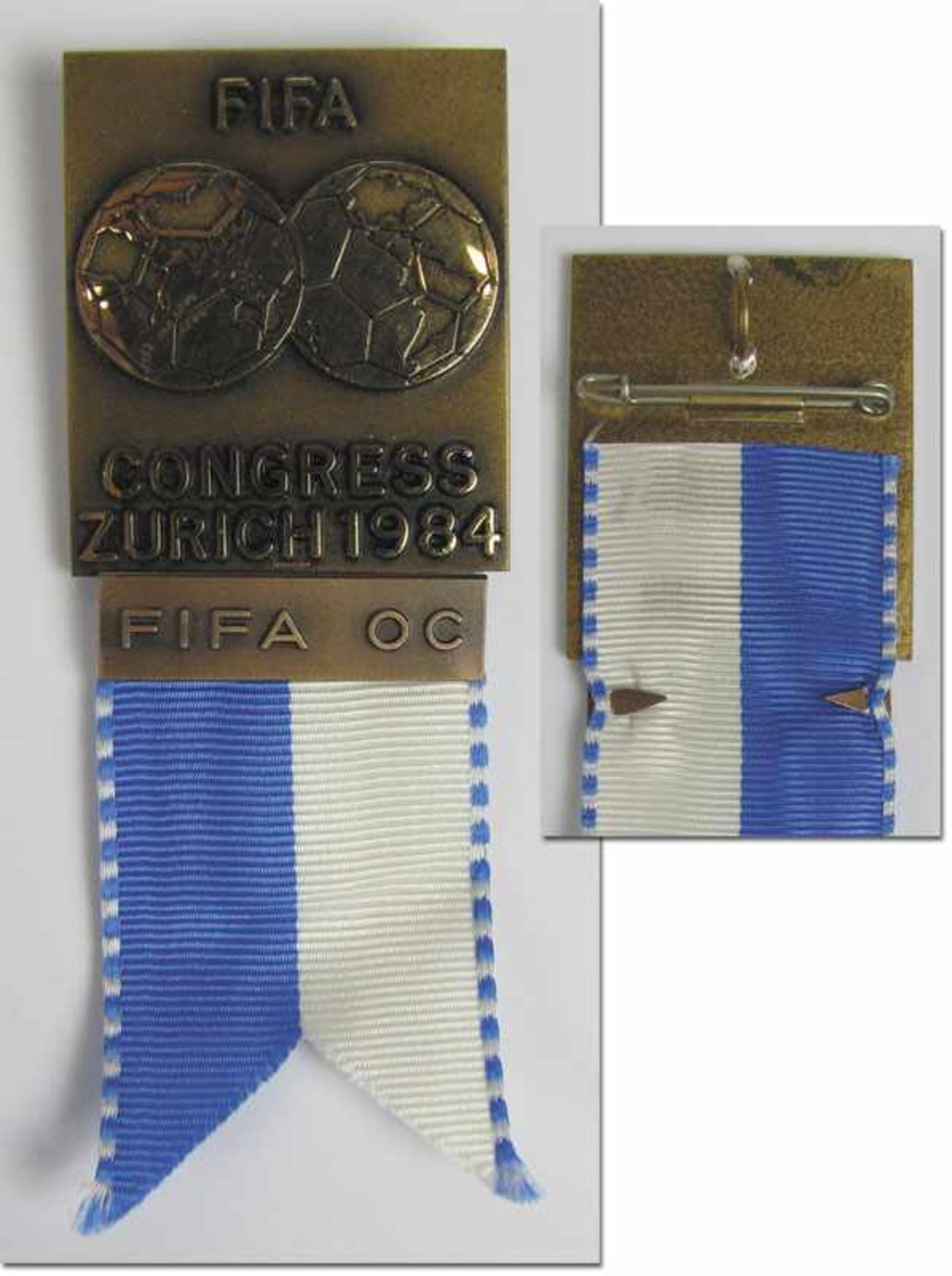 FIFA Congress Zurich 1984. Participation badge - Participation badge „FIFA Congress Zurich 1984.