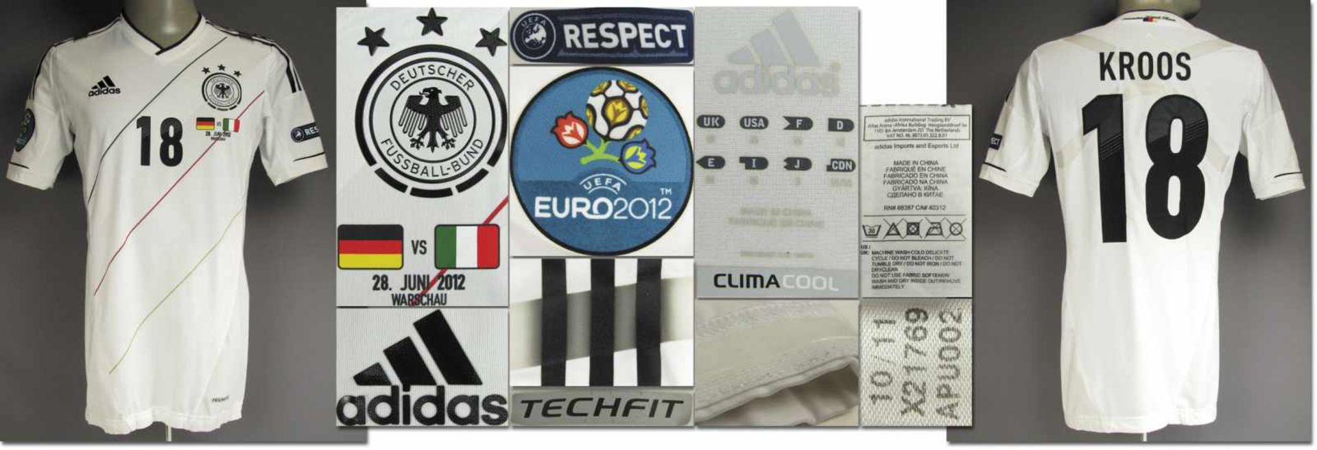 UEFA Euro 2012 match worn football shirt Germany - Original match worn shirt Germany with number 18.